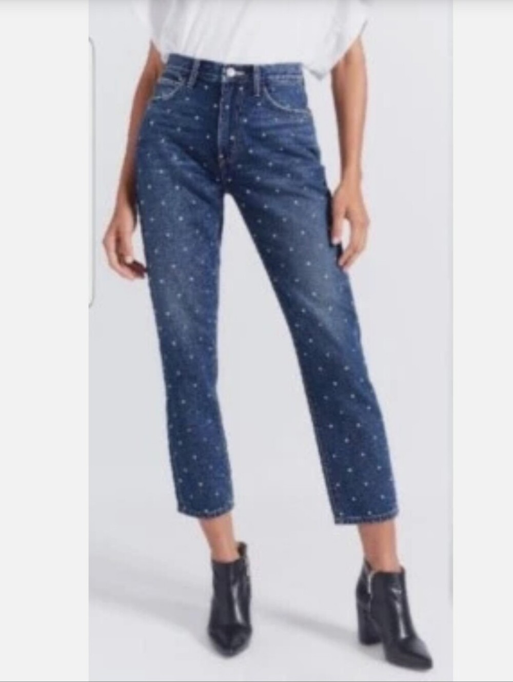 Current/Elliott Denim Jean Womens Size 25 Blue Studded